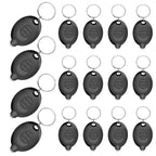 Daemson Mini LED Keychain Flashlight, Ultra Bright Tiny Flashlight, Small Keychain Flashlight White Light, Micro Pocket Key Ring LED Flashlight for Emergency Lighting Batteries Included (16PCS)