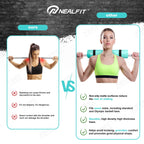 NEALFIT Barbell Pad Squat Pad for Squats���Squat Bar Pad���Great for Weightlifting,Lunges and Hip Thrusts���Foam Sponge Pad���Fit Standard and Olympic Bars Perfectly (Mint Green)