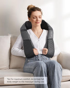 RENPHO Neck and Shoulder Massager with Heat [2025 Upgraded], Shiatsu Cervical and Back Massager, 3D Electric Deep Tissue Massage, True Relaxation for Neck and Shoulders, Birthday Gifts for Men