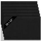 Tioncy 2 Pcs Bar Mat 18 X 12 Inch Black