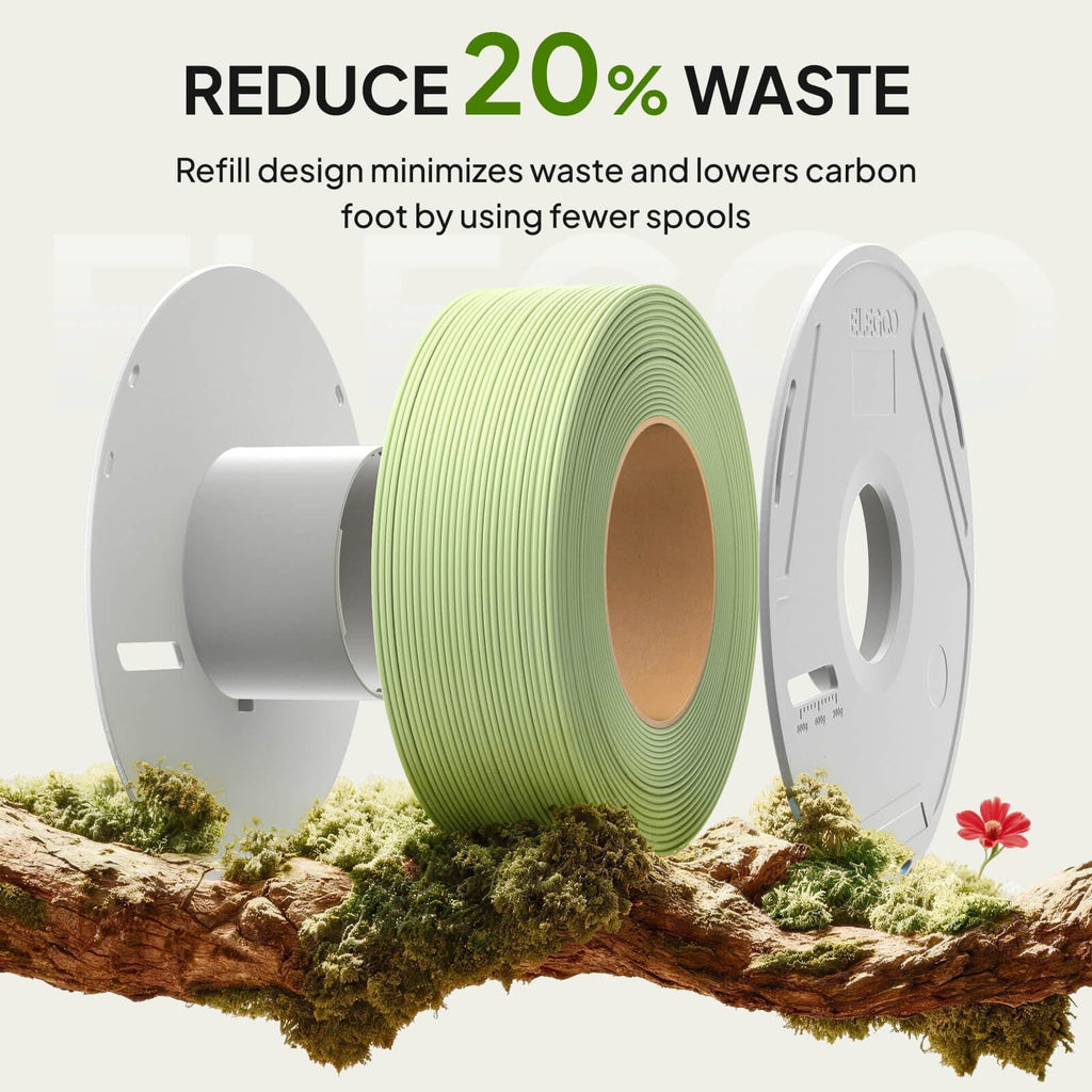 ELEGOO Matte PLA 3D Printer Filament 1.75mm Black/White 4KG