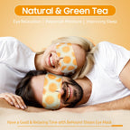 BeHoomi 20Packs Steam Eye Mask, Heated Eye Mask Warm Compress for Eyes, Disposable Self Heating Steam Mask for Home, Sleep, Spa, Travel Essentials & Relaxation Gifts, Valentine's Day Gifts (Orange)