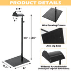 Royxen 3 Pack Purse Holder, Purse Display Stand with Adjustable Height, Bag Stands for Display, Stainless Steel Purse Rack for Bags Organizer (Black)