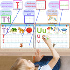 ALIANFLY Preschool Learning Activities Educational Workbook - Toddler Prek Montessori Handwriting Practice Activity Tracing Toys Busy Book for Kids, Autism Learning Materials and ABC Learning Book