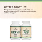 Turkesterone Supplement 500mg, 120 Capsules (Ajuga Turkestanica Extract Std. to 10% Turkesterone) Similar to Ecdysterone for Men's Health Support (Manufactured and Tested in the USA) by Double Wood