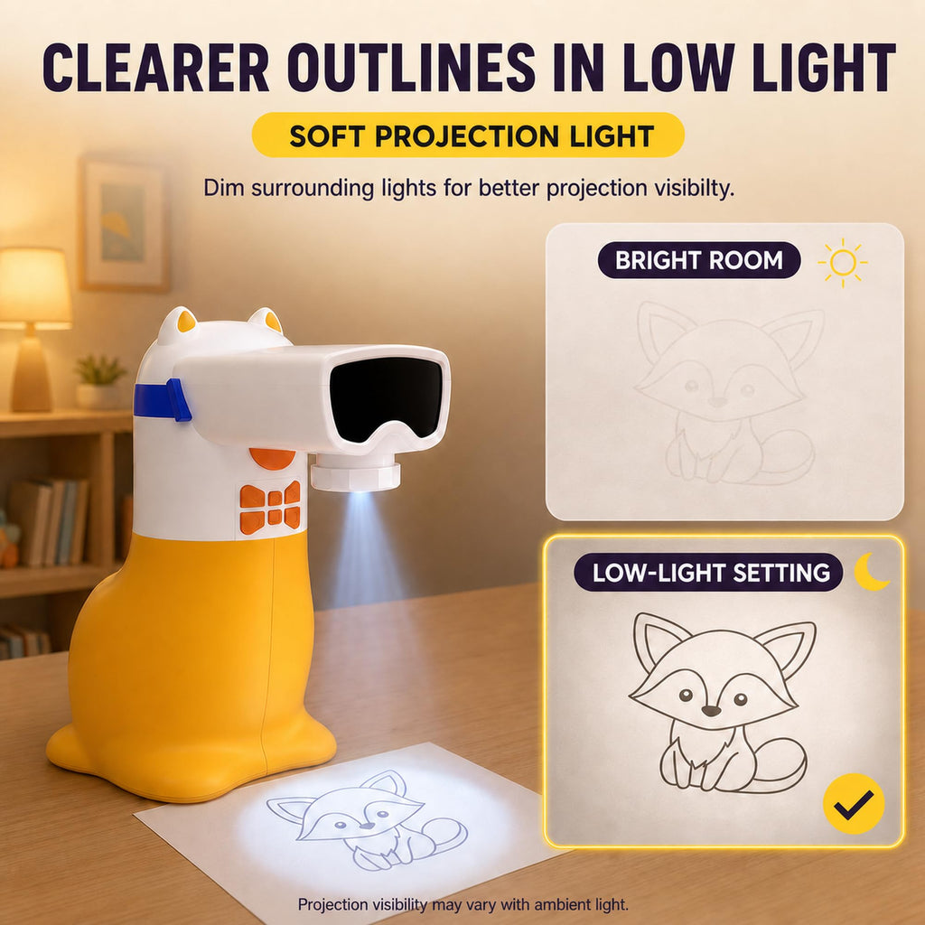 Yoturetoys AI Drawing Projector for Kids, Birthday Gift Toy, Ages 5-12