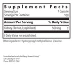 Allergy Research Group ARG Kidney Beef - Kidney Glandular Supplement - Freeze-Dried Organ Extract - Renal & Fluid Balance Support - Lyophilized Formula - Hypoallergenic - 100 Servings - 100 Vegicaps