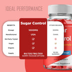 Sugar Control Gummies, Sugar Controls Supplements Gummy - Maximum Strength, All Natural Healthy Circulation & Stable Levels, Premium SugarControl Health Support Reviews (5 Pack)