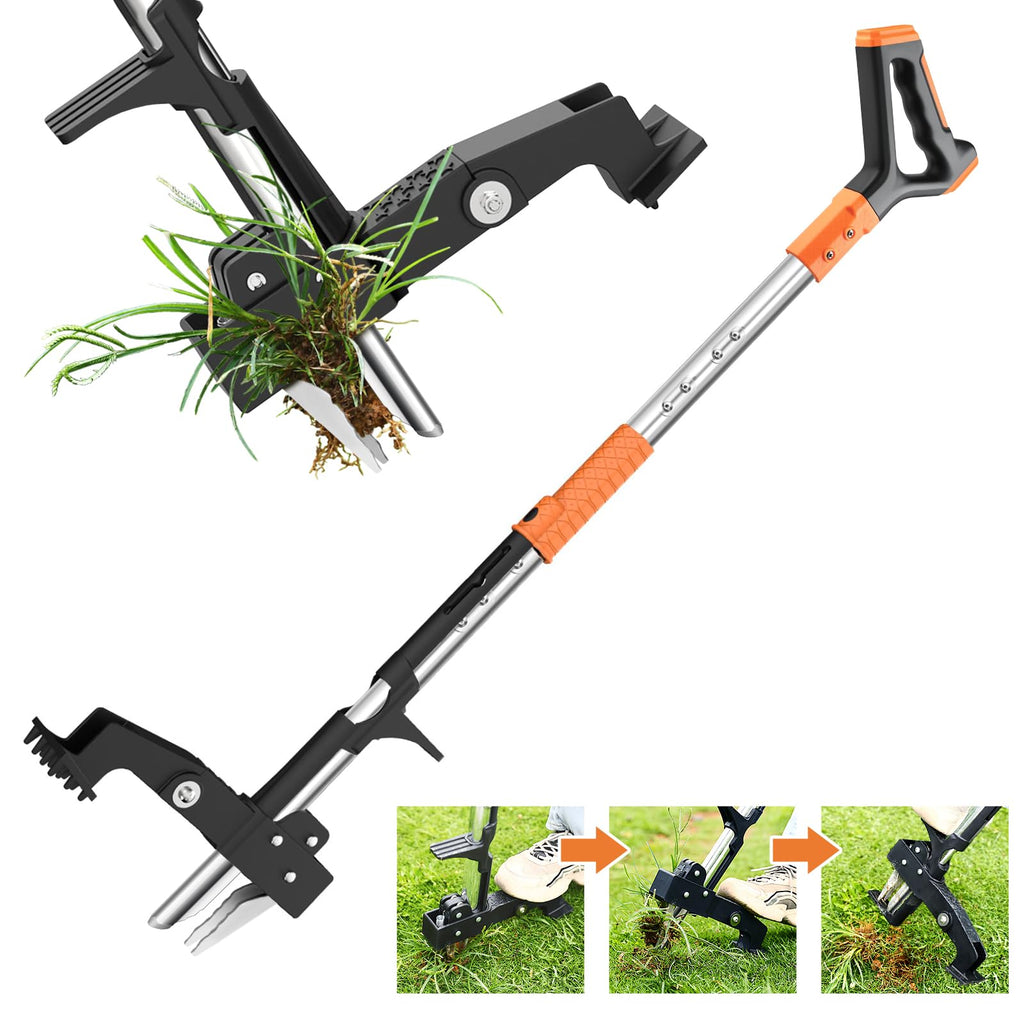 Fulljion Weed Puller Tool,No Bending/Kneeling for Lawn,Yard & Garden Tool