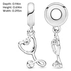 PANDORA Stethoscope Heart Dangle Charm - Compatible Moments - Gift for Her - Made with Sterling Silver & Cubic Zirconia - with Gift Box
