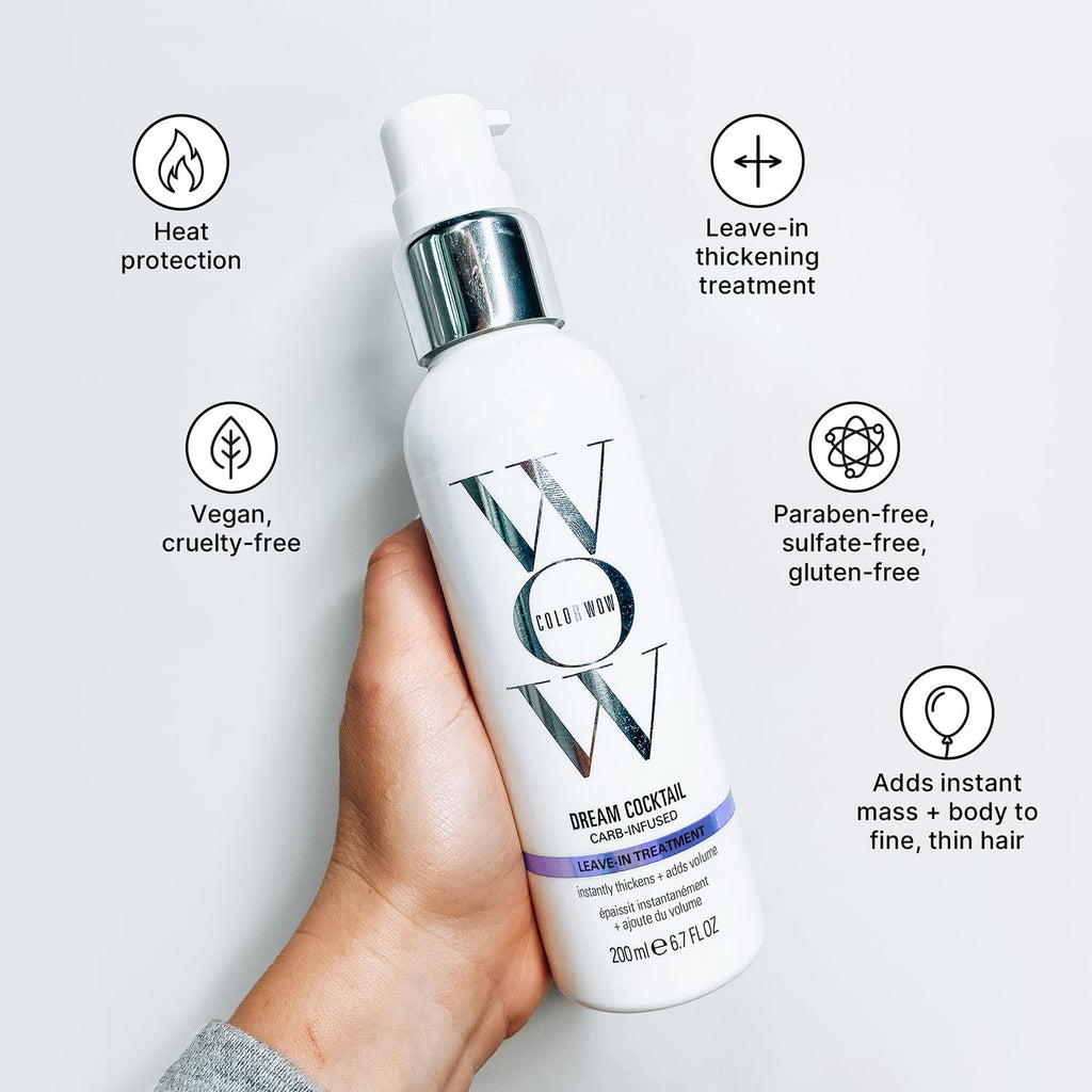 COLOR WOW Dream Cocktail Carb – Carb Infused Thickening Leave-In Treatment