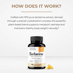 Sandhu's Berberine HCL Supplement 500mg per capsule with 97% Pure Berberis Aristata Extract| 60 count| Supports Weight Management & Healthy Energy levels| Made in USA, Vegetarian, Non-GMO, Gluten Free