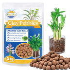 ZeeDix 5LB Leca Clay Pebbles for Plants. Organic Hydroponic Clay Balls