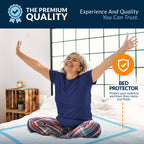 MED PRIDE High Absorbency Liners -Disposable Underpads 23'' X 36'' Incontinence Pads, Bed Covers, Puppy Training | Thick, Super Absorbent Protection for Liquid, Urine, Accidents (150)