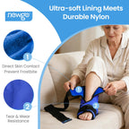NEWGO Ice Pack Foot Ankle Ice Pack Wrap for Plantar Fasciitis, Foot Surgery Recovery, Hot Cold Therapy Ice Boot Foot for Bunions, Ankle Injury, Swelling, Burning Feet - Blue
