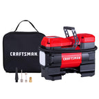 CRAFTSMAN 12V Tire Inflator Portable Air Compressor, Up to 150 PSI with Digital Gauge & Auto Shut-Off, LED Light, 12V DC Car Plug Compact Air Pump for Car Tires, Bikes & Sports