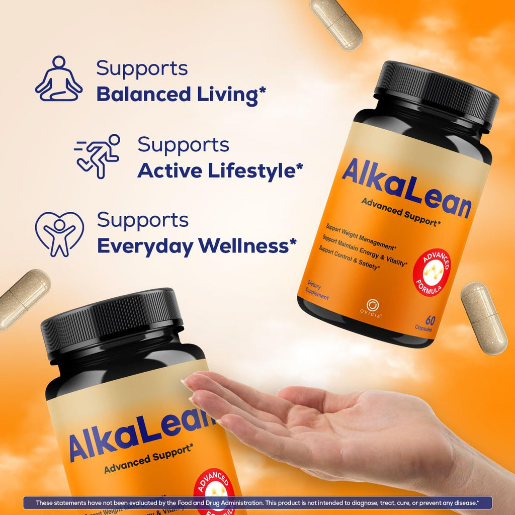 (2 Pack) Alkalean Capsules - Official Alkalean Pills Advanced Premium Support for Maximum Strength with All Natural Ingredients Vitamins for Overall Health & Wellness, 120 Capsules for 2 Months