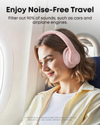 Soundcore by Anker Q20i Hybrid Active Noise Cancelling Headphones, Pink