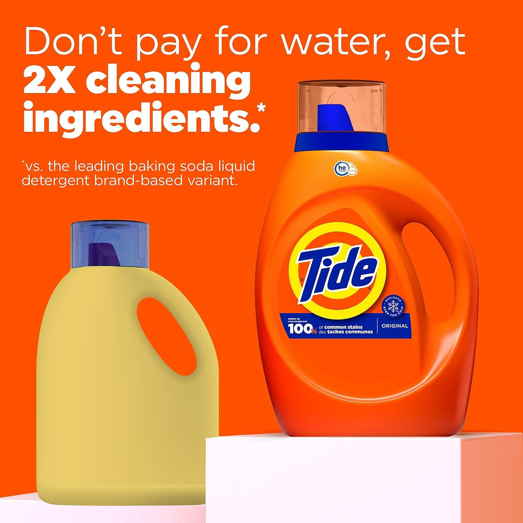 Tide Laundry Detergent Liquid Soap, Original, 32 Loads, 46 Fl Oz, 46 Fl Oz