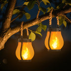 Hompavo Gen2 Solar Lanterns Outdoor Waterproof with Ultra-Real Flame