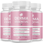 (3 Pack) Derma Essential Capsules, Official DermaEssential Pills with All Natural Ingredients, Advanced Probiotic Skin & Health Support, Maximum Strength Supplement for Overall Wellness (180 Capsules)