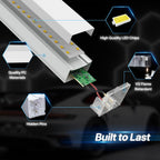 HYPERLITE Gen II Hexagon Garage Lights: 399W 39900LM 14 Grids Hexagon Led Light, 6500K Ultra Bright Honeycomb Hex Lights, Easy Install, Durable Design for Garage, Car Detailing, Workshops, Shops, Gym
