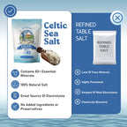 Pure Flourish Celtic Salt - 600g | 100% Organic Unrefined Celtic Salt | Rich in 82+ Essential Minerals | Hand Harvested Light Grey Celtic Salt Crystals from France