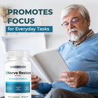 Nerve Restore - Advanced Formula Capsules Natural Premium Formula, Daily NerveRestore Pills Support Comfort, Nerve Restored Vitamins Health Wellness, 60 Capsules for 1 Month