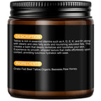 AKOFIC Beef Tallow for Skin, Tallow and Honey Balm, Organic Grass-Fed Beef Tallow for Face with Raw Honey and Beeswax, Body & Face Moisturizer for Dry/Sensitive Skin, Natural Formula, Light Scent