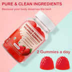 DEXOV Vaginal Probiotic Feminine Gummies for Women – pH Balance Support & Vitamin C, Strawberry Flavor, Vegan, Sugar-Free, Non-GMO, 60 Gummies (30 Servings)