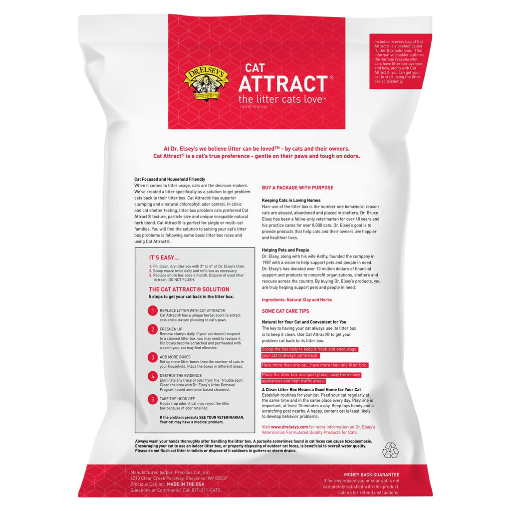 Dr. Elsey's® Cat Attract® Clumping Clay Cat Litter 18-lb. Bag