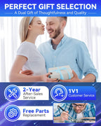 2025 Upgraded Ultrasonic Contact Lens Cleaner【50KHz Germany Super Motor】【Top1 Intelligent Chip-Smart Modes】 Gentle Cleaning & 99% Brightness, Portable Soft Contact Lens Care Tools Home Travel (Grey)