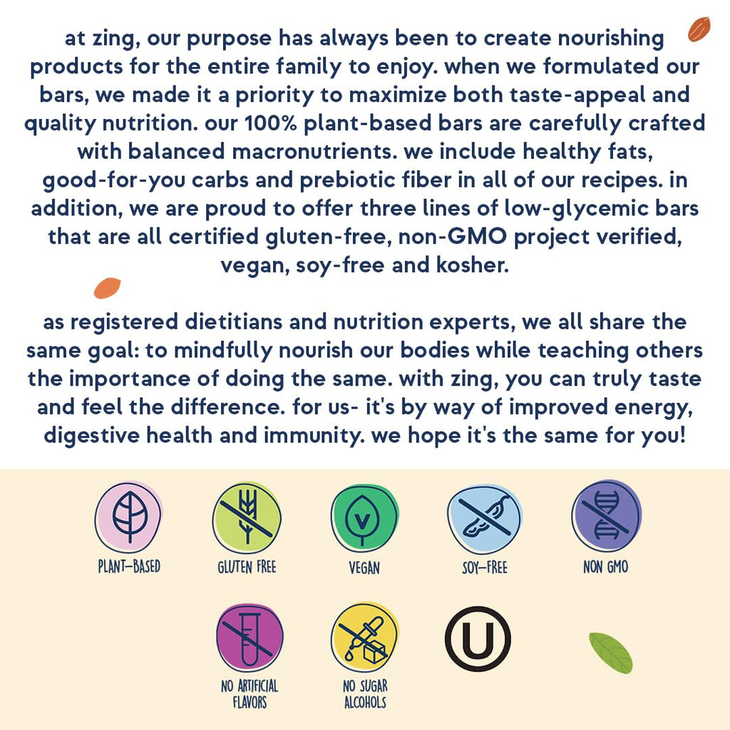 Zing Dark Chocolate Mint Kids Protein Bars, Gluten Free 100 Calorie Mini Bars with High Protein, Vegan Nutrition Bars, Dairy Free Plant Based Protein, Kosher, Low Sugar, No Sugar Alcohols-18 count