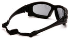 Pyramex I-Force Sporty Dual Pane Anti-Fog Goggle,Black Frame/Gray Anti-Fog Lens