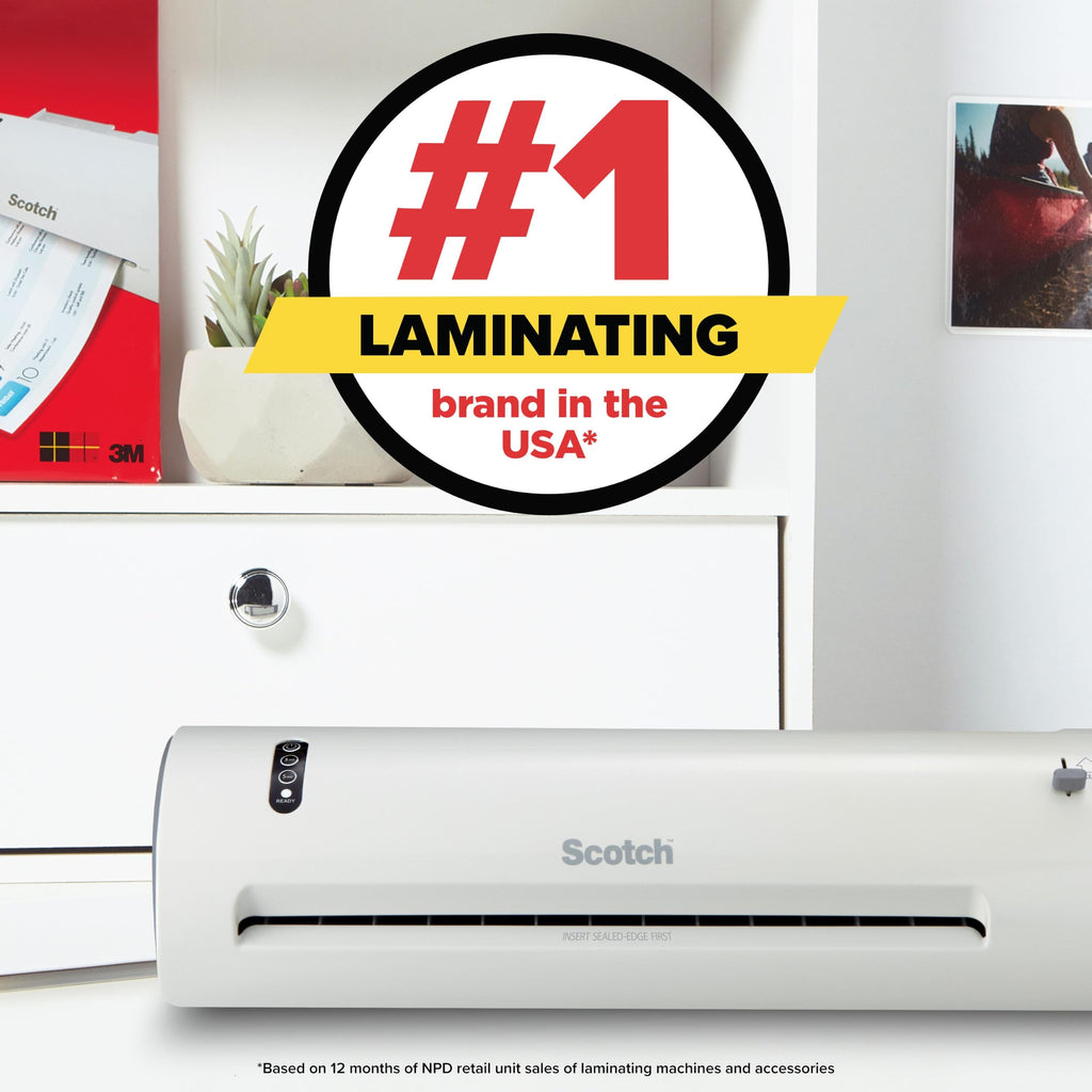 Scotch Thermal Laminating Pouches, 200 Count, Clear, 3 mil.
