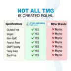 Puregen Labs TMG 750 mg – Trimethylglycine Supplement – Non-GMO, NO Gluten and Dairy - 3 Pack | Total 180 Vegetarian Capsules