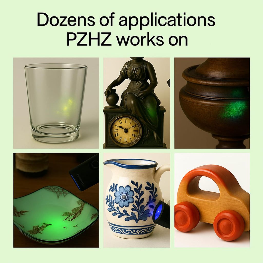 PZHZ Lead Test Kit – Fast Lead Detection for Dishes, Paint & Toys, Includes Non-Lead Reference Card & UV-Protection Gloves, 2 Bottle Test Liquid + Free Lab Tests, Accurate & Easy Home Use