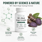 Omvyra Labs NR + Black Ginger Complex, 60 Capsules