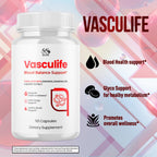 (2 Pack) Vasculife Capsules, Official Vascu Life Pills With All Natural Ingredients, Advanced Formula Blood Health Support with Maximum Strength Premium Quality Vitamins for Women & Men (120 Capsules)