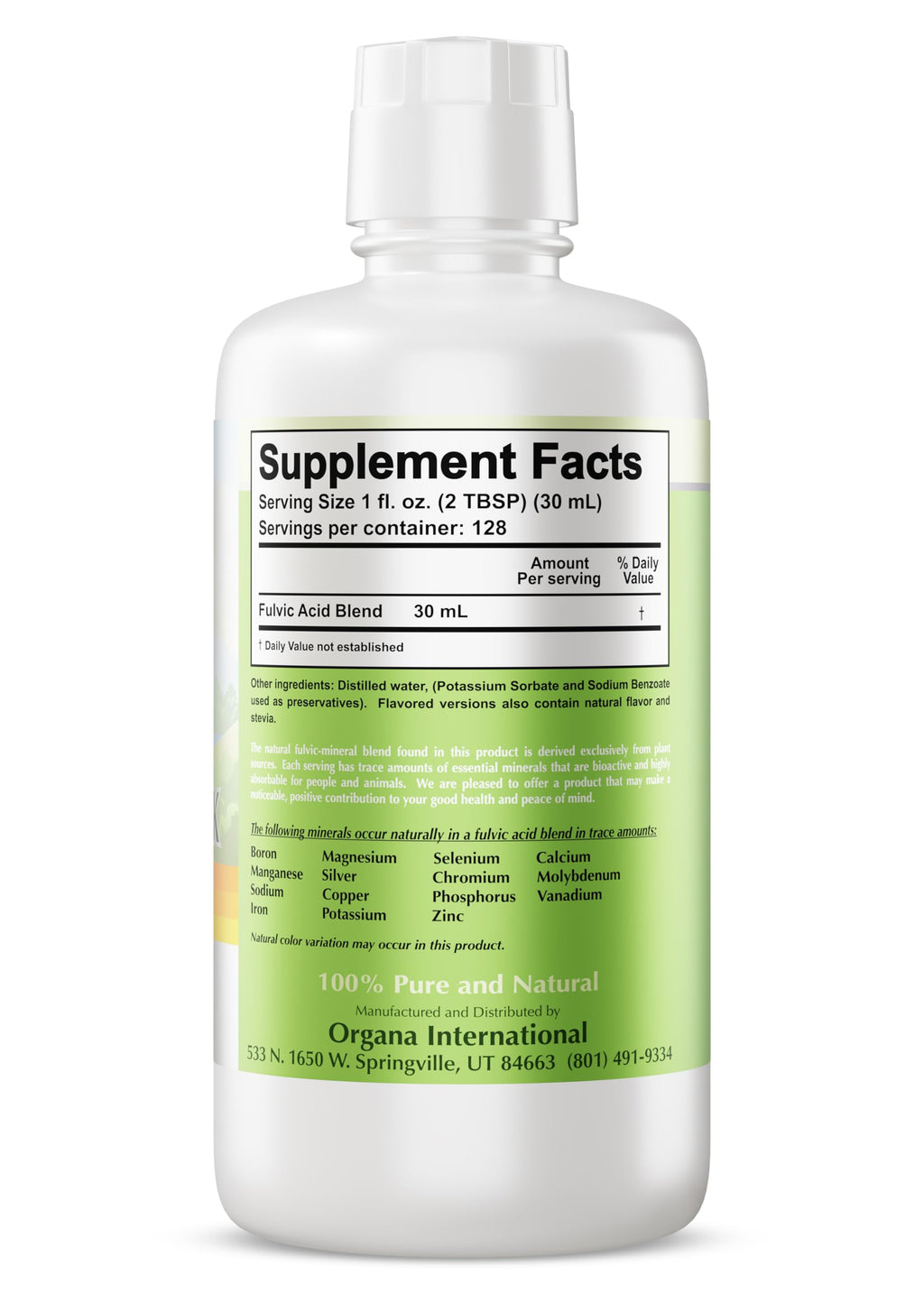 Organa Trace Minerals - Liquid Colloidal Minerals Supplements - Plant Derived for Maximum Absorption - Colloidal Minerals Liquid for Wellness - 32 Ounces