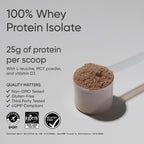 Sports Research® 100% Whey Protein Isolate Dark Chocolate - U.S. Sourced Protein Powder w/BCAAs - No Artificial Flavors or Gums- Informed Sport Tested · Gluten Free - 2lb Bulk Bag, 25 Servings