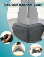 Comfort Pillow,Sweet Spot, 27° Lift Design for Perfect Couple Position, Rebound Memory Foam Cushion for Hip, Back & Neck Comfort (Black Gray)