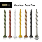 Deck Plus Deck Screws, #10 x 2-1/2in, 625 Pack, Tan