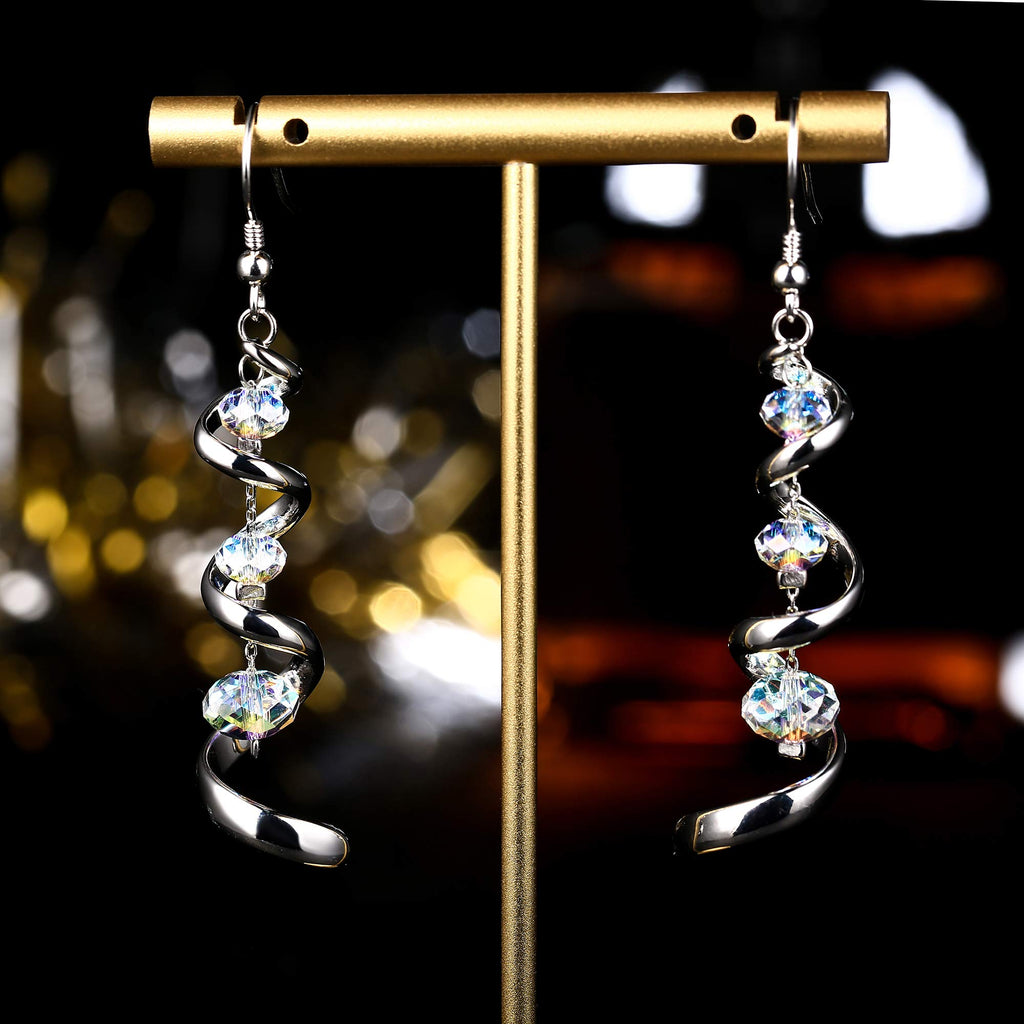 PATISORNA 925 Sterling Silver Eardrop Dangle Earrings for Women S