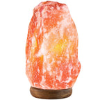 UMAID Himalayan Salt Lamp 8–10" (7–11 lb) Dimmable Pink Rock Salt Lamp with Wooden Base & Night Light Bulb, Spa Home Decor Lamp for Bedroom, Office Desk & Meditation Room, Unique Gifts for Men & Women