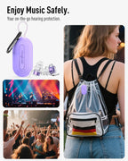 Hearprotek Concert Ear Plugs, 2Pairs Reusable high Fidelity Musician Ear Plugs for Concerts Loud Music-Noise Reduction Ear Protection earplugs for Rave,Festival,Music,Tinnitus Relief