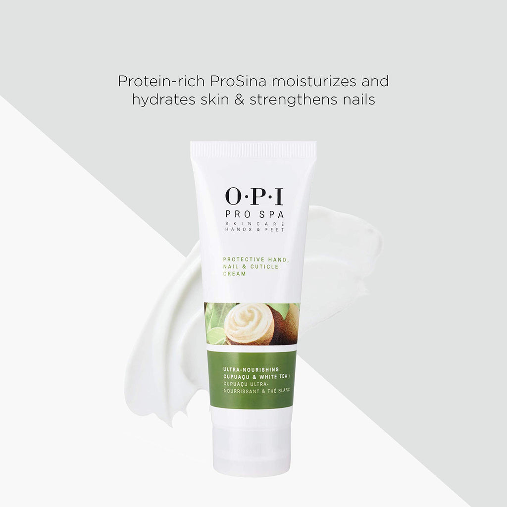 OPI ProSpa Protective Nail and Cuticle Protective Cream, Nail Treatment for Hands and Nails, Nourishing Hand Moisturiser, Nail Polish Prep, 50ml