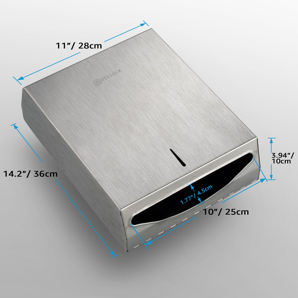 Pollock Paper Towel Dispenser Wall Mount,SUS 304 Stainless Steel
