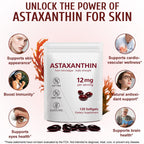 2 Pack Astaxanthin 12mg,Premium Astaxanthin Antioxidant Supplements with Antioxidant Activity, Supports Eye, Immune, Joint, Skin Health, Internal Circulation