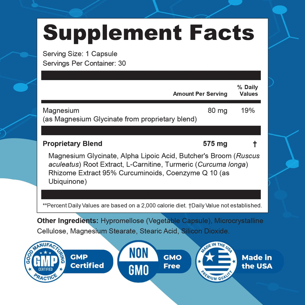 Orby NerveSync – Natural Daily Wellness Supplement with Plant-Based Ingredients – Non-GMO, GMP Certified, Made in USA – 30 Capsules, 2-Month Supply